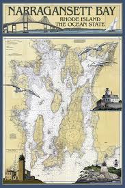 Nautical Chart Narragansett Bay Rhode Island Narragansett