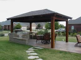 Country Outdoor Kitchen Designs With Granite Countertops For Outdoor Pavilion Small Backyard Patio Backyard Patio