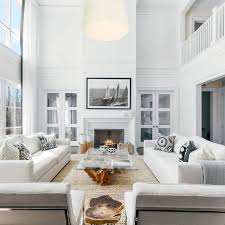 Room Redo All White Modern Open Concept Living Room With Fireplace Open Concept Living Room Farm House Living Room Brown Living Room