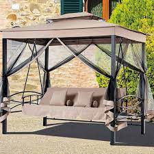 Kenyatta Daybed Gazebo Swing Porch Swing With Stand Porch Swing With Stand Patio Swing Patio Daybed
