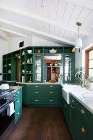 Festive green ditsy mistletoe kitchen towel. You Ll Want An Emerald Green Kitchen After Seeing This California Renovation Architectural Digest