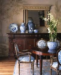 Blue And White Ginger Jar Dining Room Blue White Decor Blue Decor