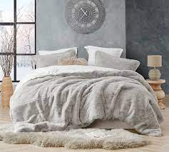 Softest King Oversized Comforter For King Size Bed Coma Inducer Stone Taupe Chunky Bunny Plush King Xl Bedding Taupe Comforter Oversized King Comforter Comforter Sets