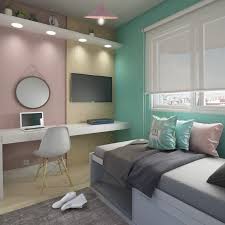 Quarto Com Decoracao Neutra Rosa E Turquesa Decoracao Quarto Pequeno Feminino Decoracao Quarto Solteiro Decoracao Quarto Simples