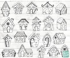 Gingerbread House Clipart Christmas Clipart Christmas Etsy Christmas Planner Stickers Christmas Drawing Christmas Doodles