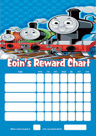 Personalised Thomas The Tank Engine Reward Chart Adding Photo Option Available
