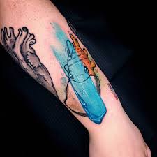 Explore • art • body art • tattoos • watercolor tattoos. Disney Lilo And Stitch Tattoo Pudge Paint Smear Tattoos Lilo And Stitch Tattoo Stitch Tattoo