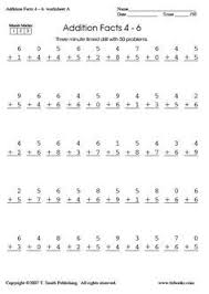 Snapshot Image Of Three Minute Math Addition Drill Practice From Www Tlsbooks Com Math Fact Practice Math Drills Timed Math Drills