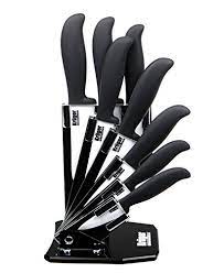 ● use drawer separators to keep your ceramic knives. Kruger Ceramics 9 Piece 8 Knife White Ceramic Knives Set With Block Stand Holder Buy Online In Antigua And Barbuda At Antigua Desertcart Com Productid 32380981