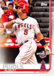 Printed on refractor stock, the autograph is numbered to 500. 2019 Topps Opening Day 65 Albert Pujols Los Angeles Angels Baseball Card Walmart Com Walmart Com
