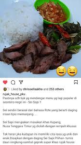 Lihat juga resep tumis daun singkong ala sei sapi enak . Rujak House Daging Asap Sei Sapi Facebook