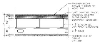 Typical Container Floor Section Detail Container House Shipping Container Homes Shipping Container