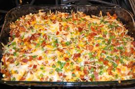Loaded Baked Potato And Chicken Casserole Recipe Food Com Recipes Food Baked Potato Chicken Casserole