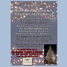 Store hours, phone number, and more info. Garrett Hill Christmas Tree Lighting All Seasons Produce And Flowers And Garrett Hill Community And Radnor Township At Clem Macrone Park Bryn Mawr Pa Community