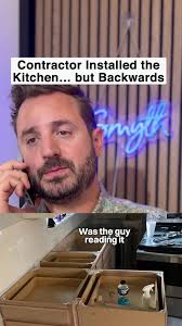 Contractor Installed the Kitchen… but Backwards #kitchenremodelgonewrong  #houseflipping #fixandfliplife #renovationdisaster #contractorfails  (DISCLAIMER: This is a skit based