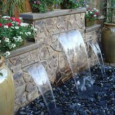 Small Pond Waterfall Ideas Small Garden Waterfalls How To Build A Waterfall With Rocks Waterfalls Backyard Backyard Water Fountains Pondless Water Features