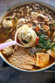Nice experience with hot pot and korean grill. Korean Hot Pot With Dumplings My Korean Kitchen
