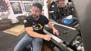 Ted Marolf and I get to play around with some of Doc Och's (Lynn Ochiltree)  historical artifacts!