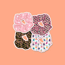 Pastel Pink Scrunchie Sticker Leopard Print Scrunchie Etsy Pegatinas Bonitas Imagenes De Fondo Whatsapp Ilustraciones Artisticas