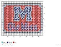 Ole Miss Mouse Pad Plastic Canvas Patterns Canvas Patterns Plastic Canvas Crafts
