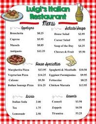 Math Restaurant Menu Italian Restaurant Real World Math Grades 3 4 Menu Restaurant Resturant Menu Italian Restaurant