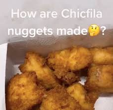 Nuggets of beef in the chow mein a seemingly inconsequential nugget of information that proved to be first known use of nugget. Tiktok Users Thrilled After Chick Fil A Employee Shows How Nuggets Are Made Fast Food Chain Uses Real Chicken