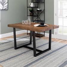 Killer wood dining table reclaimed distressed industrial with hairpin legs. Welwick Designs 52 In Reclaimed Barnwood Distressed Solid Wood Dining Table Hd8096 The Home Depot