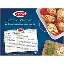 Barilla Jumbo Shells 12oz Stuffed Shells Recipe Stuffed Shells Ricotta Food
