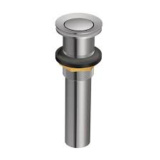 A kohler sink drain is mounted in the bottom of the sink and connects to the drain plumbing underneath the sink. Moen Sink Pop Up Drain 2 25 In X 8 75 In Chrome 140780 Rona