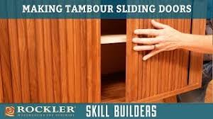 I contemplated purchasing custom cabinet doors for my hallway cabinets, just like the replacement doors i purchased for my kitchen. How To Make A Sliding Tambour Door Rockler Skill Builder Youtube