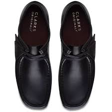 Clarks Originals Wallabee Men's Shoes - Black Leather
