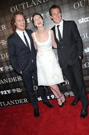 Pics Of Caitriona Balfe Sam Heughan Tobias Menzies Diana Gabaldon At The Nyc Screening Of Outlander O Sam Heughan Outlander Series Jamie Fraser Outlander