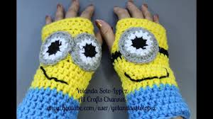 Everyone's favorite minions are back and ready to do your holiday bidding. Minion Inspired Wristers Fingerless Gloves All Crafts Channel