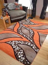 New Thick Modern Orange Ginger Carved Floor Carpets Large Hall Rugs Mats Runner Hall Rugs Rugs Rugs On Carpet