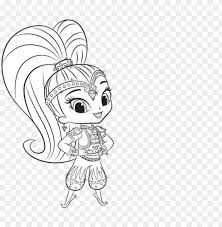 Get free printable coloring pages for kids. Shimmer And Shine Colouring Pages Shimmer Png Image With Transparent Background Toppng