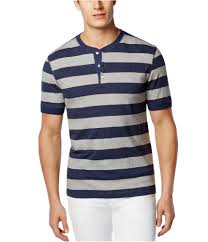 Club Room Mens Rugby Striped Henley Shirt