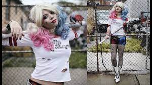 If you're one of the millions of harley quinn costume fans. Diy Harley Quinn Costume Suicide Squad Margot Robbie Youtube