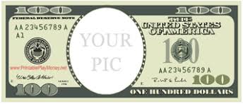 printable your pic one hundred dollars
