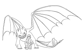 Dragon and fairy coloring page: Https Coloring 4kids Com Hiccup And Night Fury Coloring Pages For Kids Printable Free