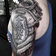 Pin By Nic Schultz On Corazas Shoulder Armor Tattoo Armour Tattoo Armor Tattoo