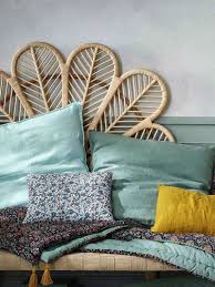 La Collection Deco Slow Life Printemps Ete De Cyrillus Tete De Lit En Rotin Lit Rotin Tete De Lit Design