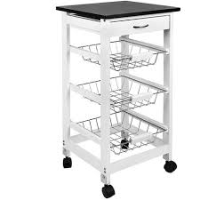 The cart is nsf certified and provides a sturdy working surface for all your culinary needs. 3 Tier Storage Cart Kitchen Shelving Unit On Wheels Garage For Bathroom Xemqener Stainless Steel Kitchen Trolley Office Storage Trolleys Kitchen Furniture Bicivilizados Org