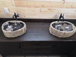 petrified wood sinks : plumbing