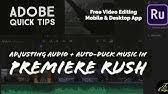 You will need to navigate to premiere rush's soundtracks. Premiere Rush Tutorial How To Add Edit Music In Videos For Free Youtube