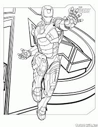 Exercise is so important for a healthy lifestyle. Coloring Page Tony Stark