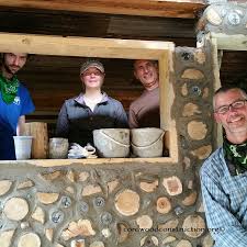 Cordwood Sauna at Kinstone finished and ready for some heat