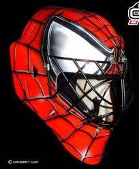 Daveart Com Sick Spider Man Helmet Goalie Mask Hockey Goalie Hockey Goalie Gear