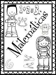 Carátula para tu cuaderno de matemáticas. Portadas Para Cuadernos De Matematicas Primaria Conocimientos Generales