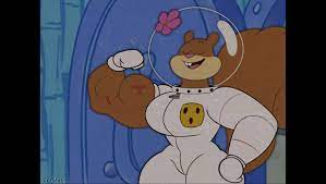 Sandy cheeks muscle