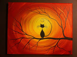 Original Whimsical Acrylic Painting What Can I See 8 X 10 Acrylic On Canvas Ready To Hang Original By Michael H Prosper Halloween Painting Art Art Painting
